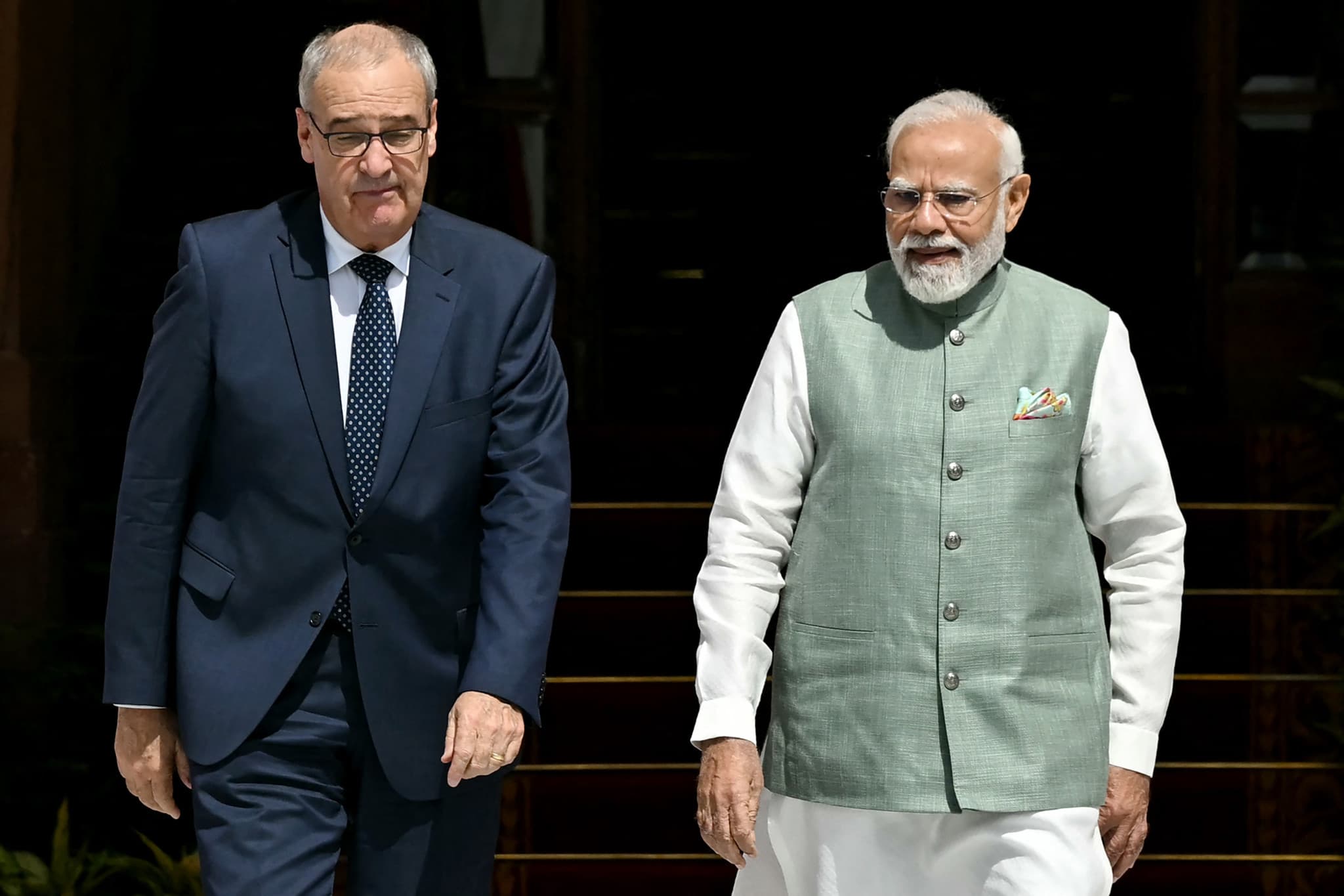 Le conseiller fédéral en Inde: Raclette au chaat masala et «nusstorte» à la cardamome pour Parmelin