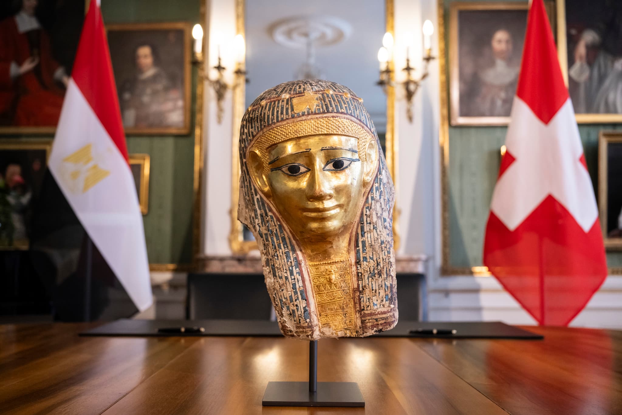 Patrimoine égyptien: La Suisse restitue un masque funéraire vieux de 2200 ans à l’Égypte