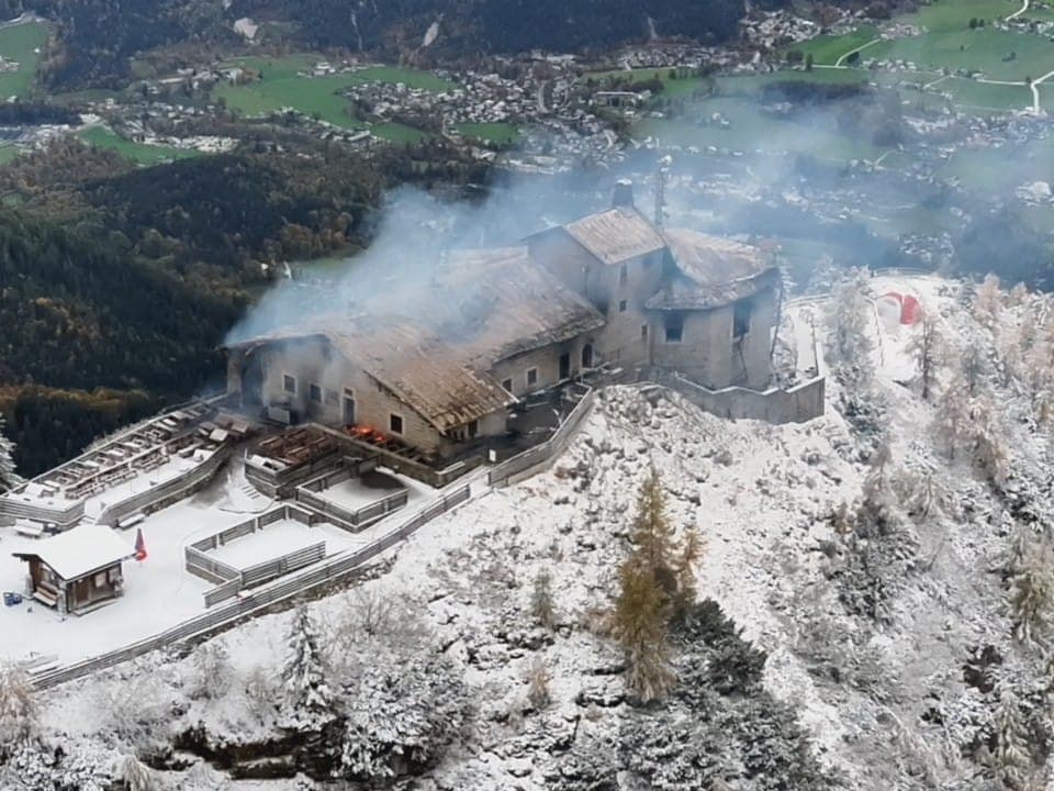 «Nid d’Aigle» d’Hitler: Le feu a repris dans la nuit, le site sera rebâti par devoir «de mémoire»