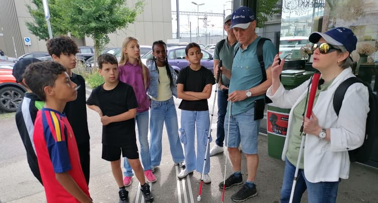 Des élèves sensibilisés au handicap visuel