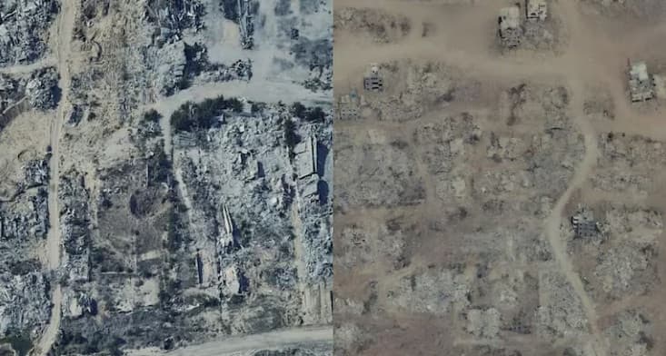 Bande de Gaza: Google Maps dévoile ce qu’il reste vraiment de Gaza après la guerre