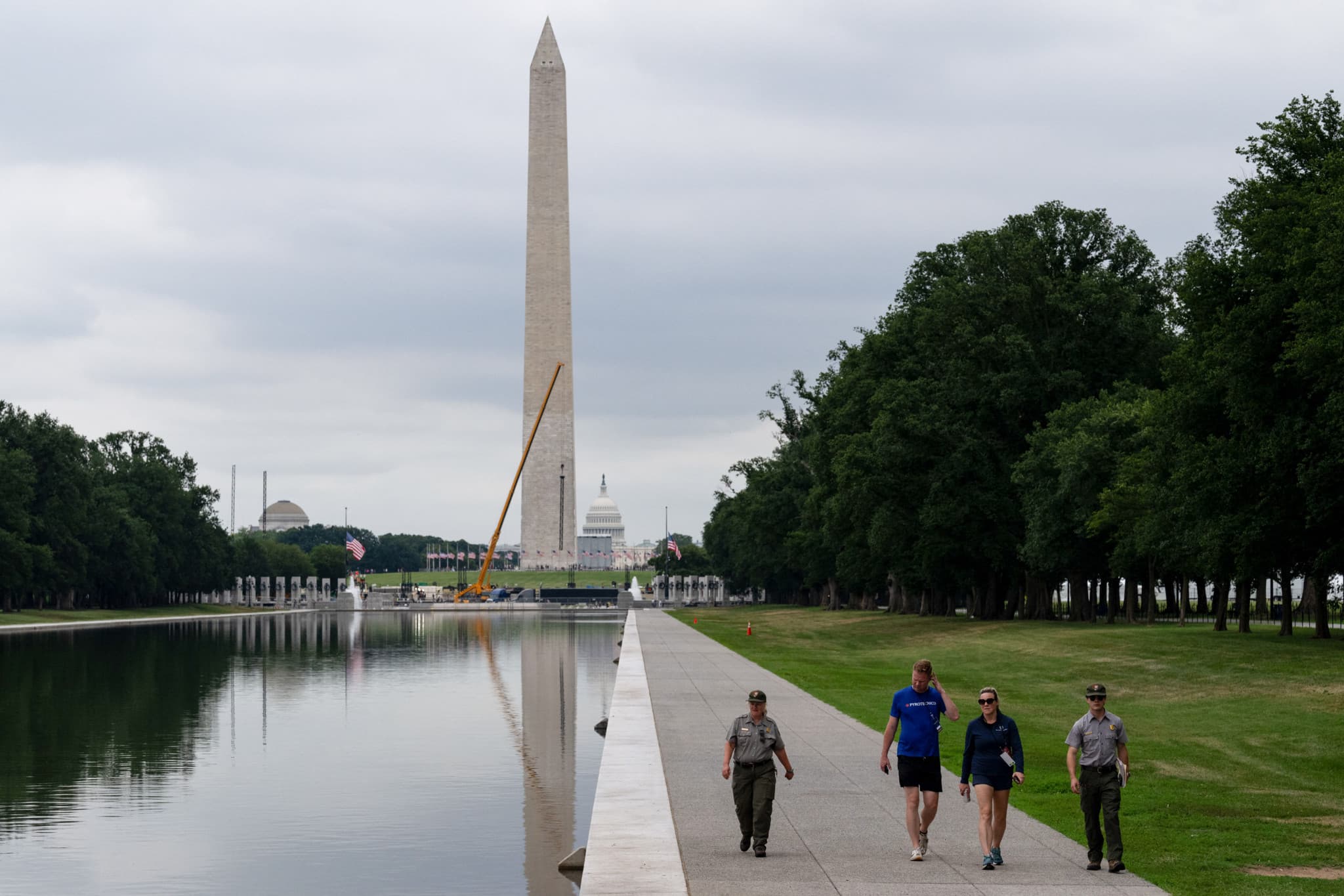 Travaux à Washington: Le bassin du Lincoln Memorial cher à Trump sera vidé pour être réparé