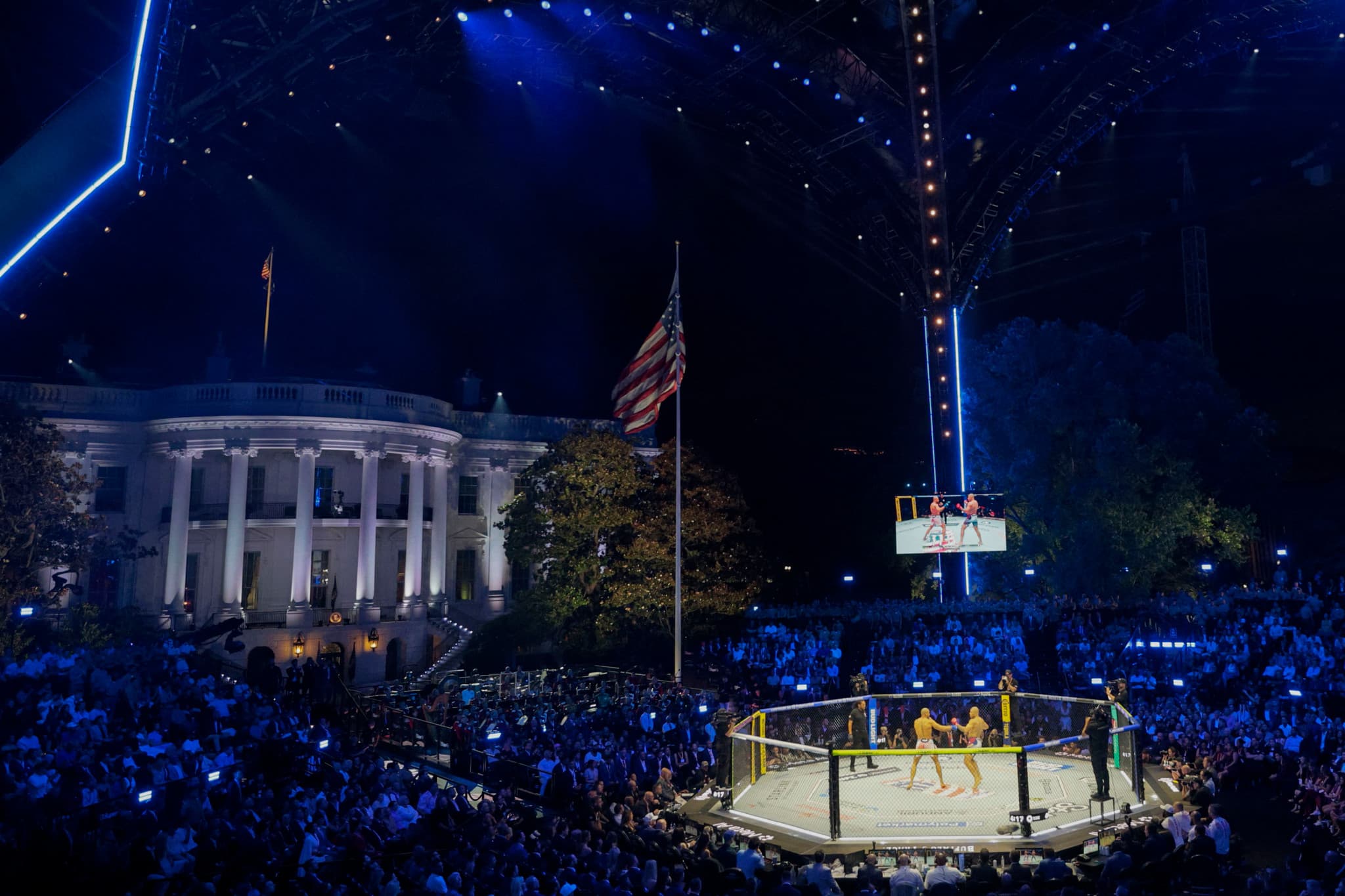 80 ans de Donald Trump: Un attentat déjoué lors des combats de MMA à la Maison-Blanche