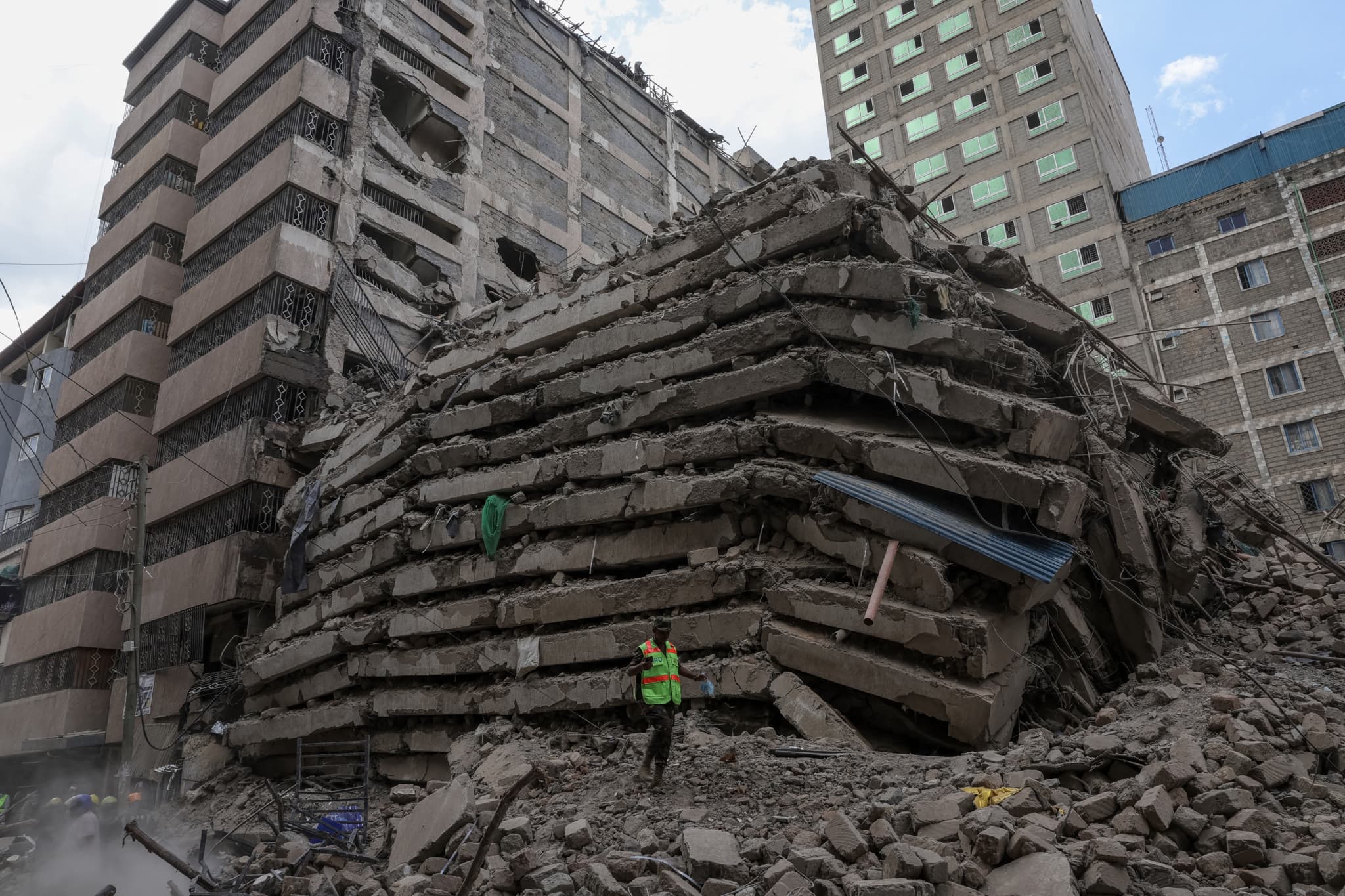 Effondrement au Kenya: Un immeuble en construction s’écroule à Nairobi