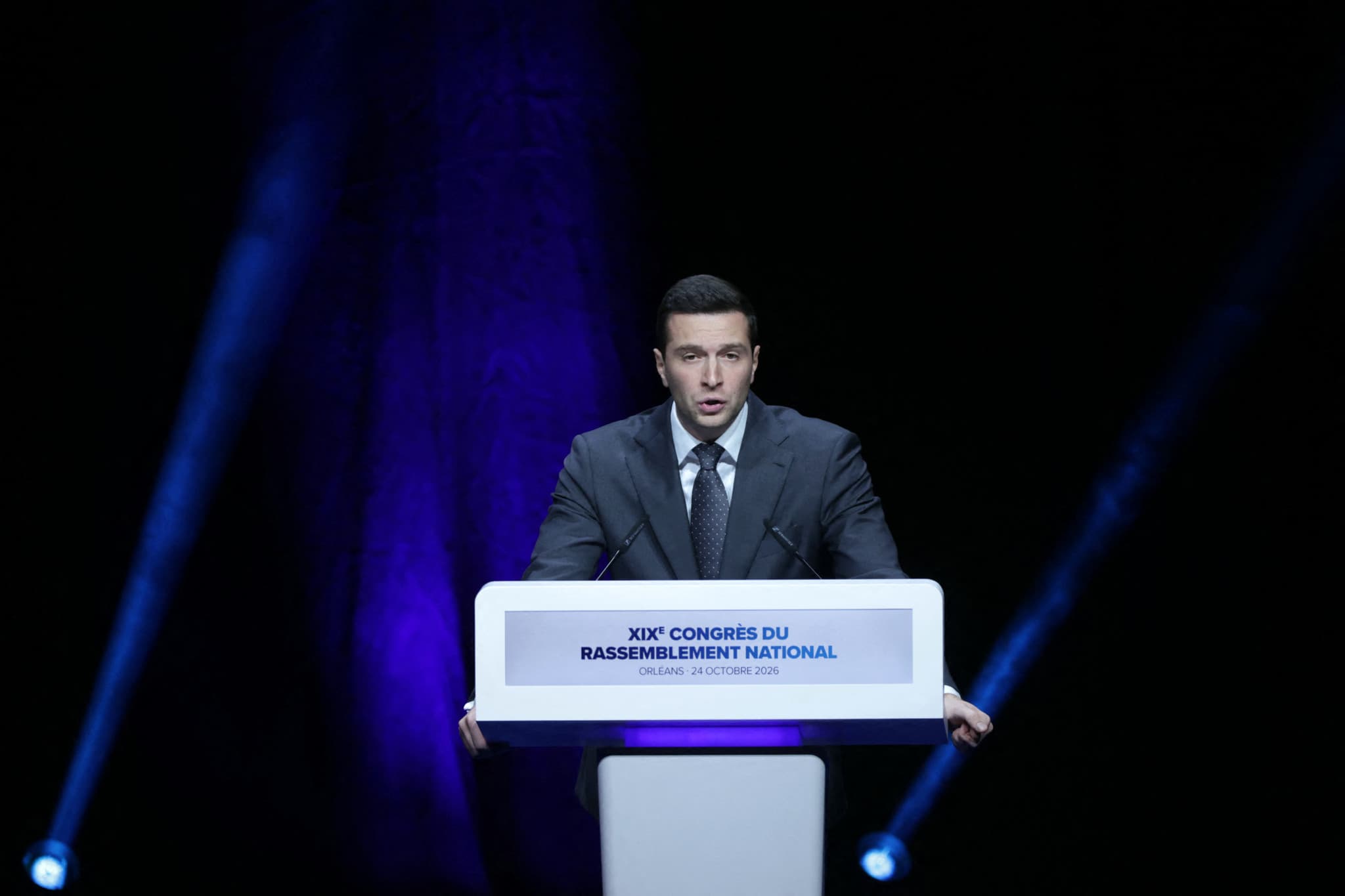 Rassemblement national: Jordan Bardella réélu président du RN avec près de 99% des voix