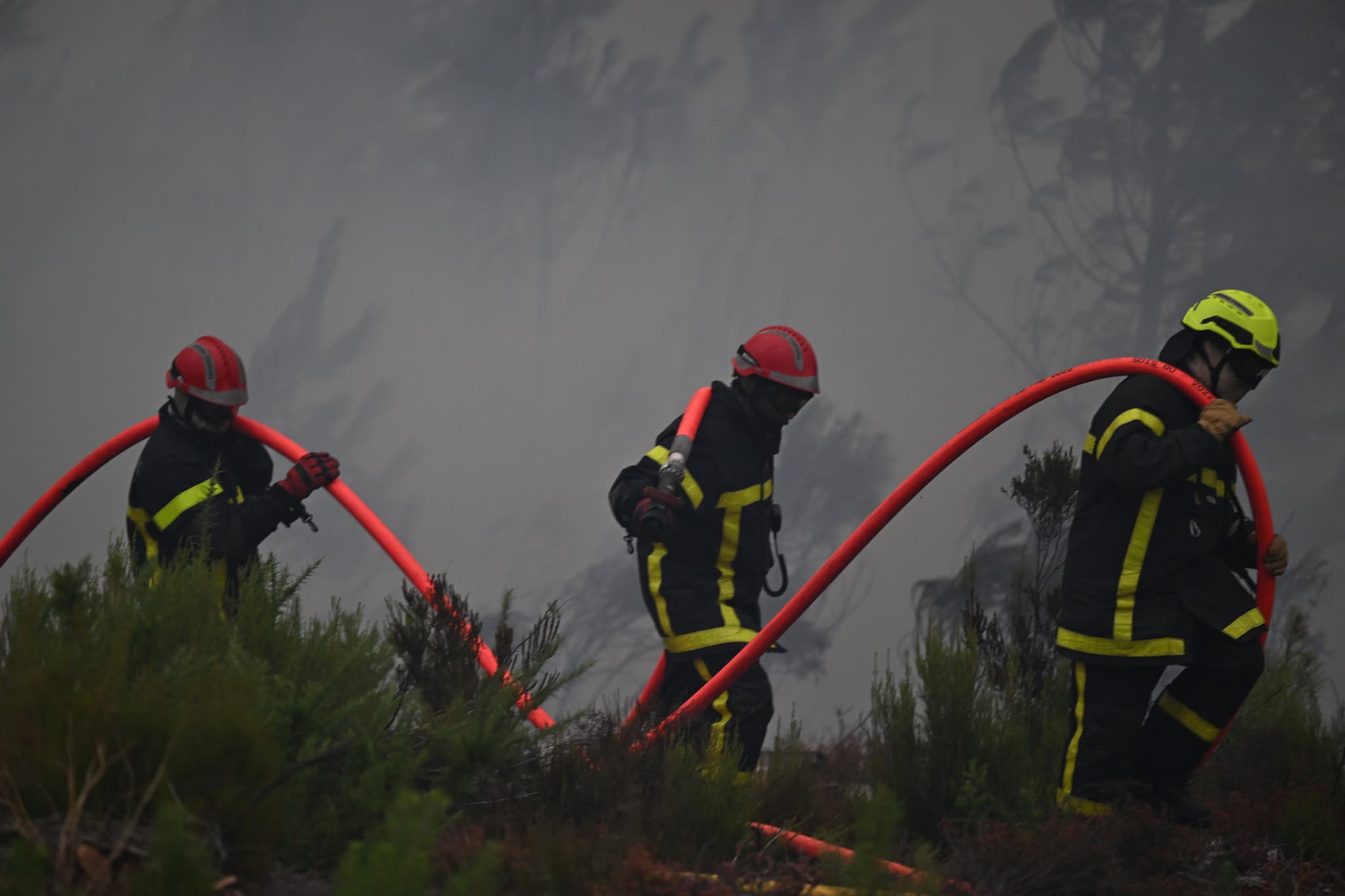 Méga feu en France: «Nous allons faire ce qu’on attend de nous»: en Gironde, les pompiers luttent sans relâche